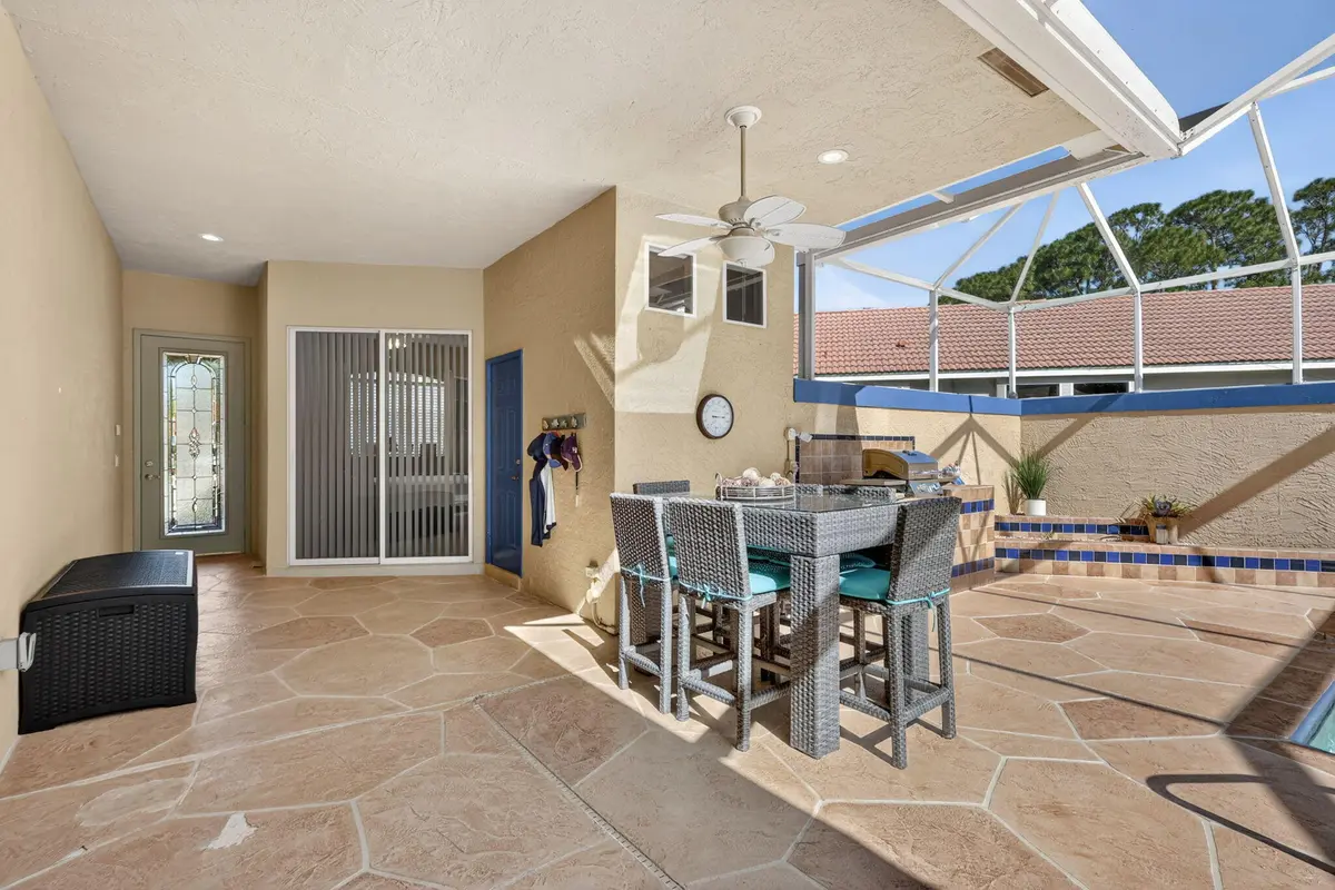Pool & Barbecue area at 705 SW Andros Cove, Port St. Lucie