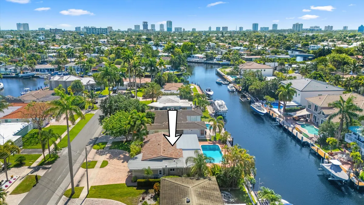 Aerial East at 330 SE 9th Court, Pompano Beach