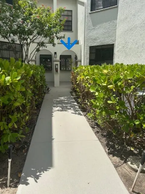 front walk at 5290 Europa Drive B, Boynton Beach