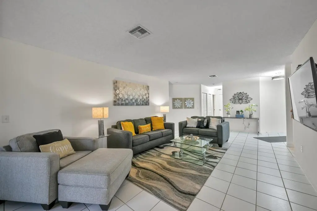 Spacious Living Room at 5290 Europa Drive B, Boynton Beach