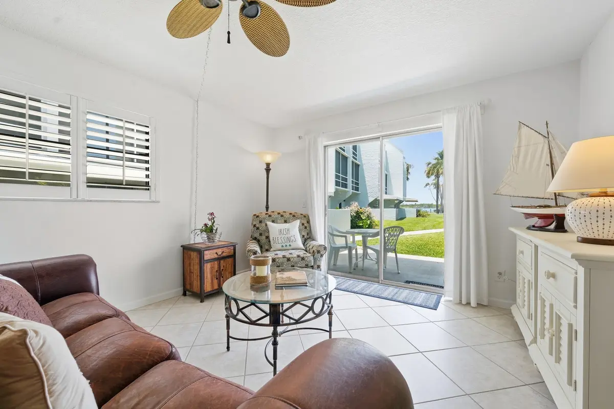 01 Living rm to inlet view 2 at 1300 Seaway Drive C1, Hutchinson Island