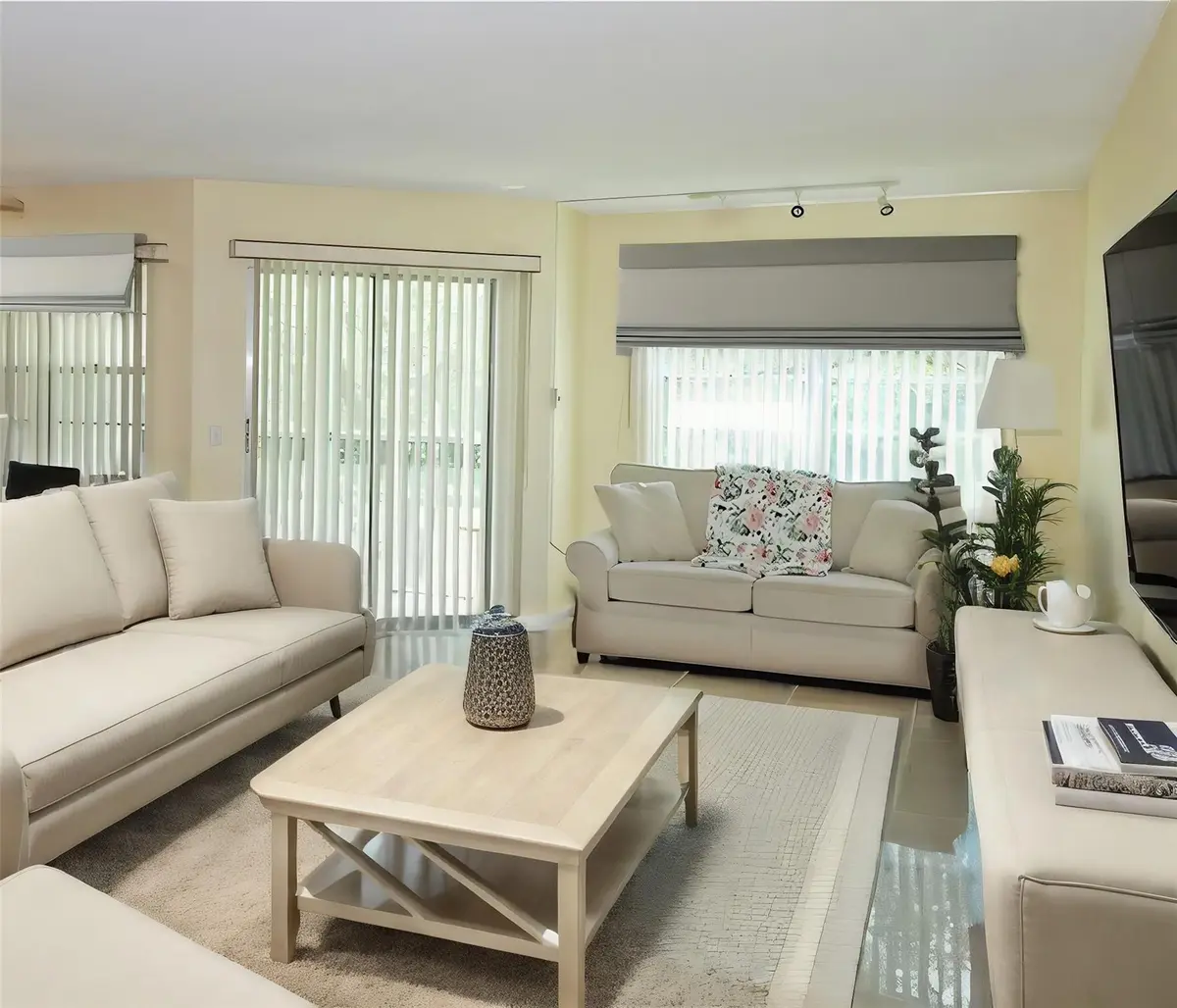 Living room Virtually Staged at 1110 SW 125th Avenue 314m, Pembroke Pines