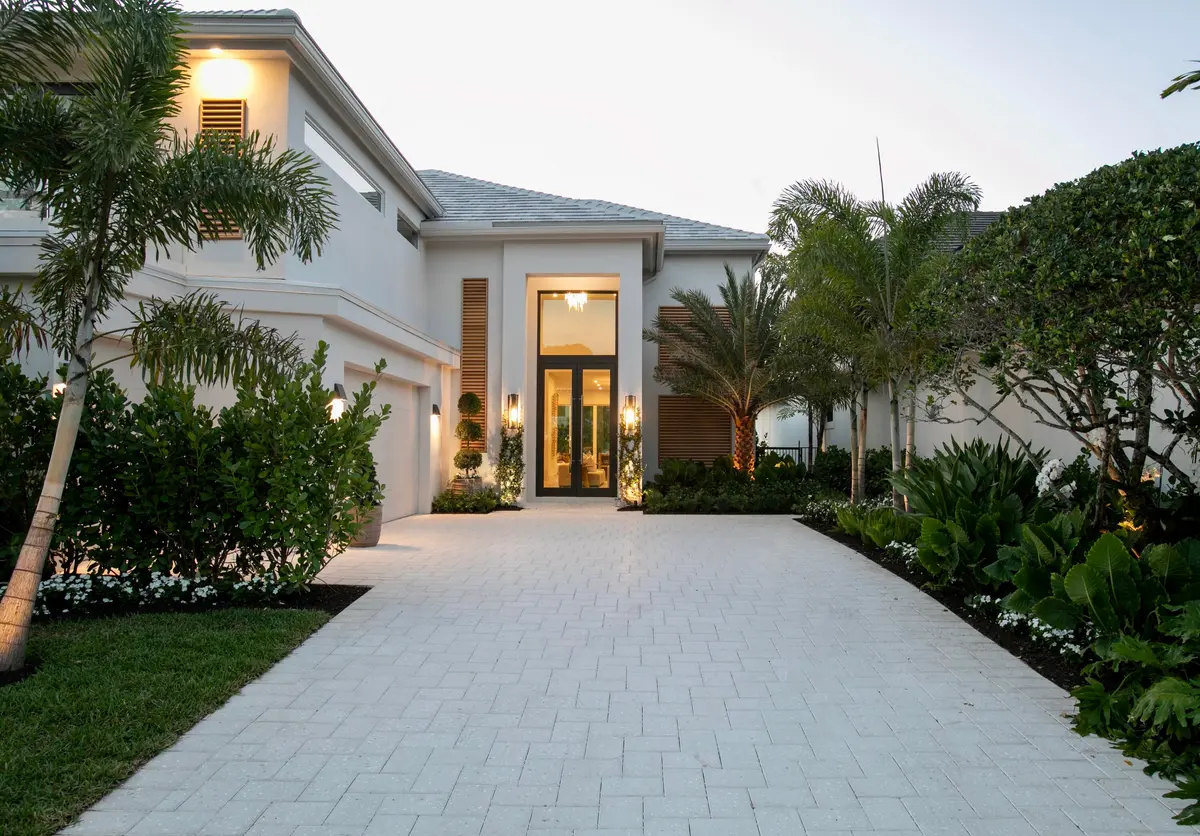 EVENING LANDSCAPE LIGHTING at 3667 Toulouse Drive, Palm Beach Gardens