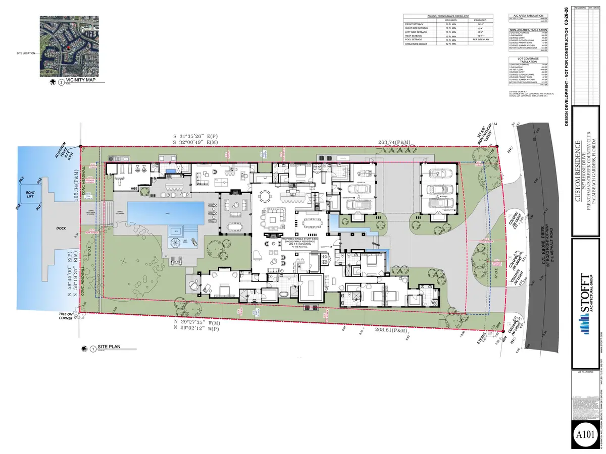 2927 RHONE DR- DESIGN DEVELOPMENT FLOOR at 2927 Rhone Drive, Palm Beach Gardens