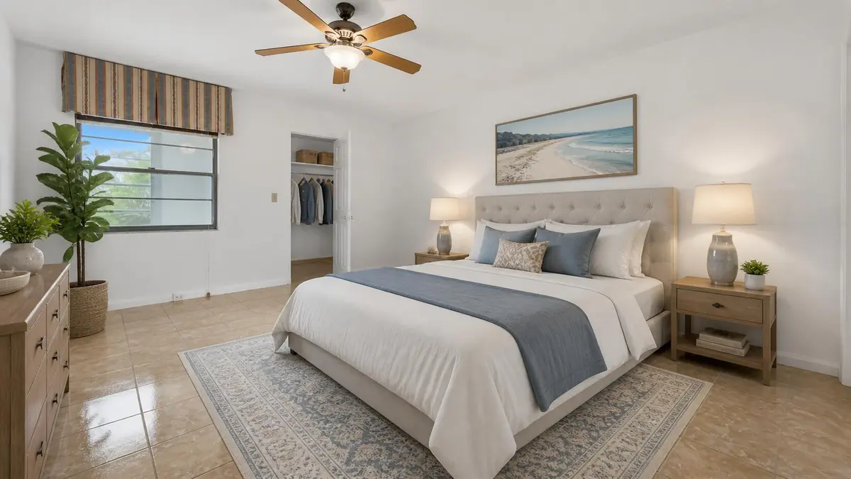 master bedroom at 101 SW 132nd Way 418J, Hollywood