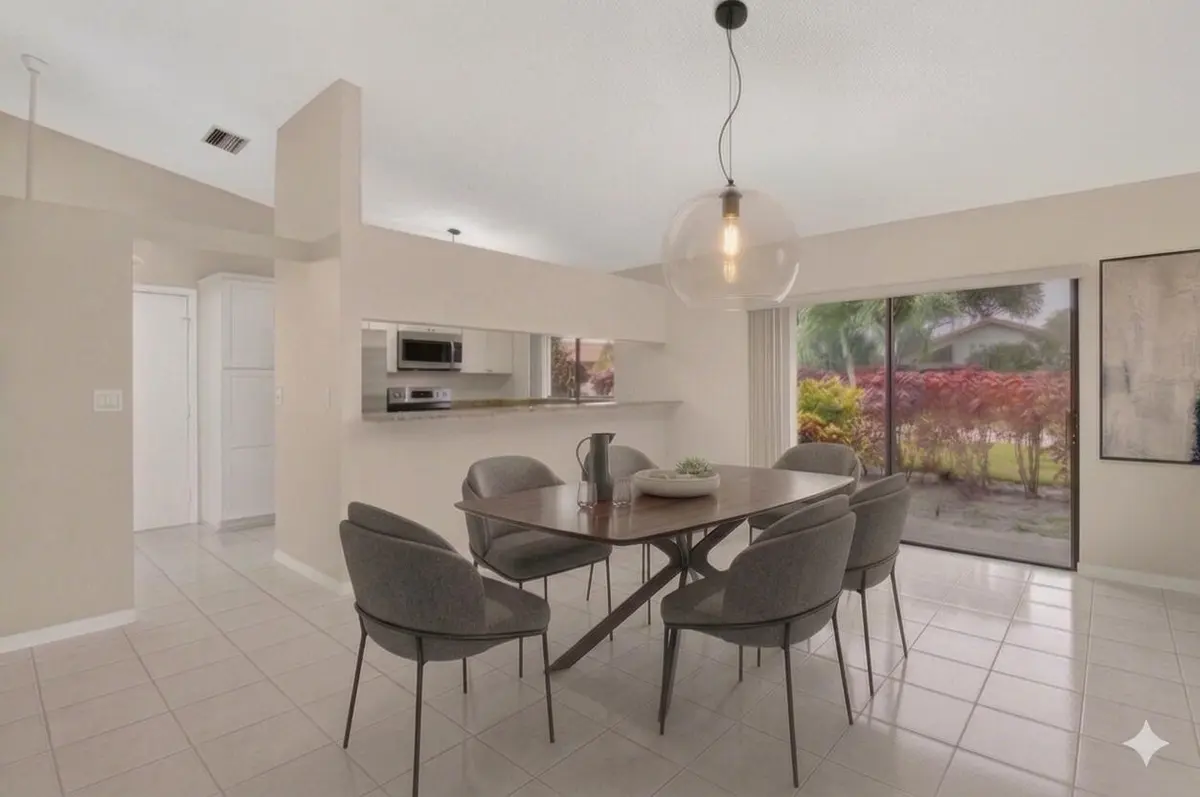 Virtually Staged Dining Area at 5580 Piping Rock Drive, Boynton Beach