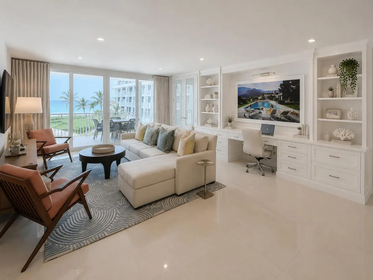Potential redesigned built in office at 2600 S Ocean Boulevard 302w, Palm Beach
