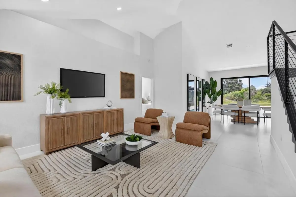 Living Room at 7548 Fairway Trail, Boca Raton