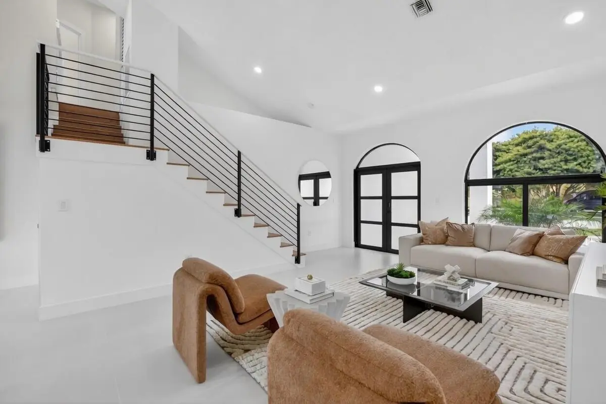 Living Room at 7548 Fairway Trail, Boca Raton