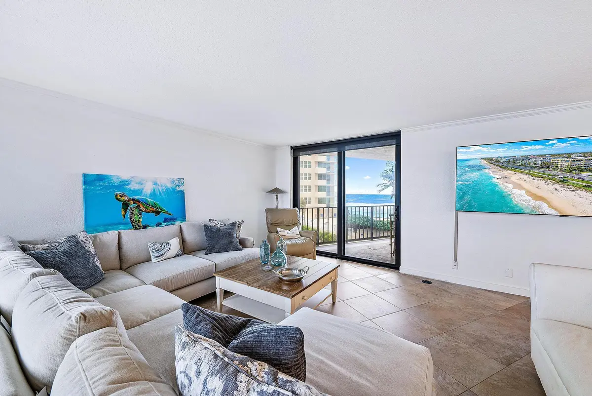 Living Room at 5420 N Ocean Drive 305, Singer Island