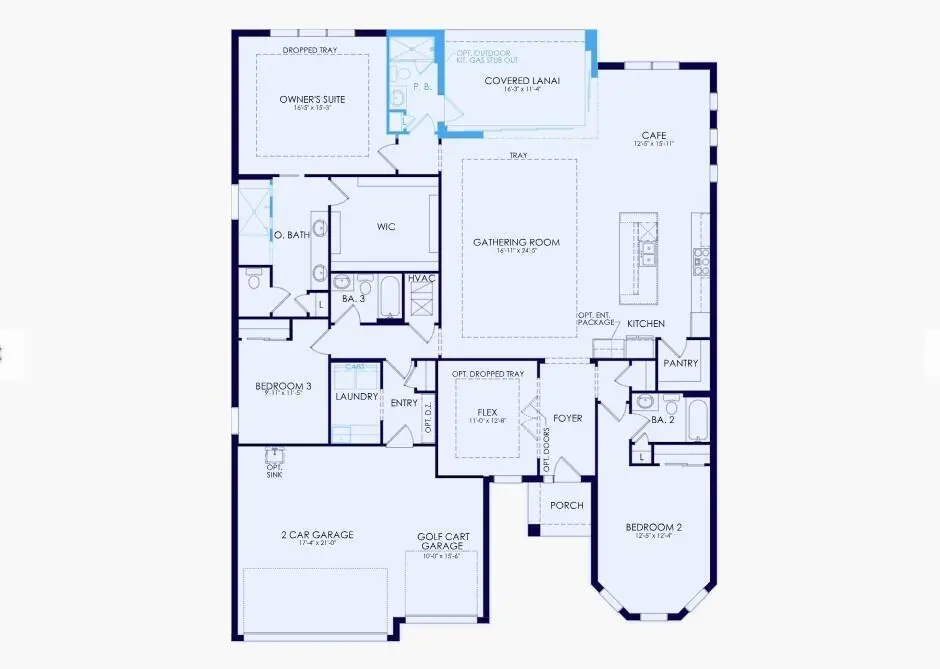 46 Floorplan at 12816 Springer Circle Stellar 46, Palm Beach Gardens
