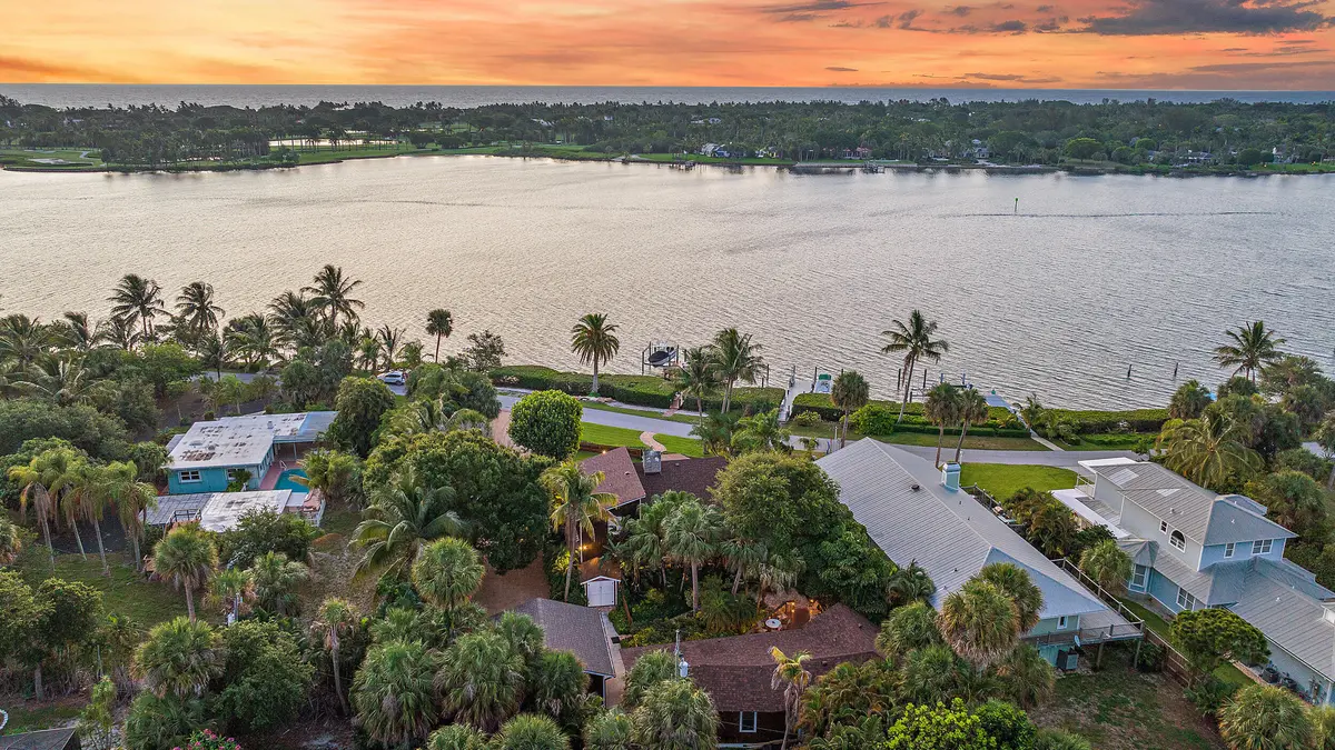 Aerial at 12140 SE Indian River Drive, Hobe Sound
