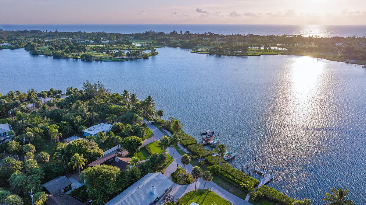 Aerial at 12140 SE Indian River Drive, Hobe Sound