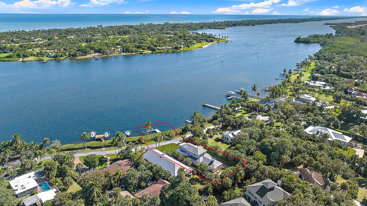 Aerial at 12140 SE Indian River Drive, Hobe Sound