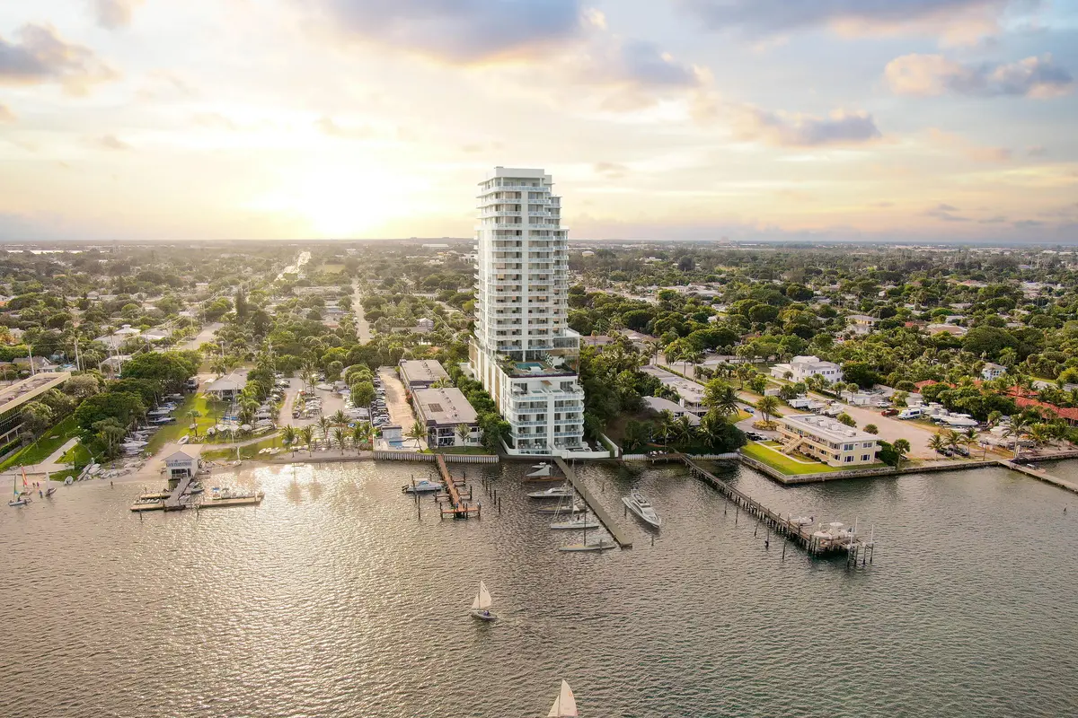 Aerial_sunset at 4714 N Flagler Drive 803, West Palm Beach