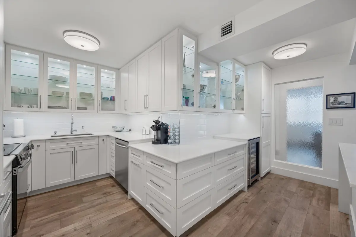 Kitchen at 2773 S Ocean Boulevard 410, Palm Beach