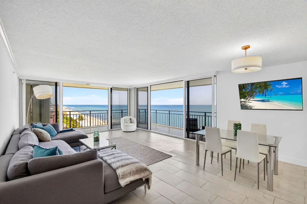 01 Living Room at 3009 S Ocean Boulevard 902, Highland Beach