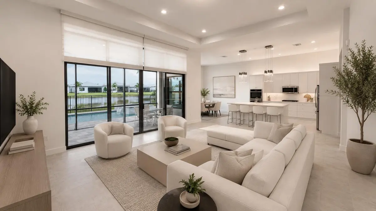 Coffered Ceiling at 9674 Spruce Woods Drive, Boynton Beach