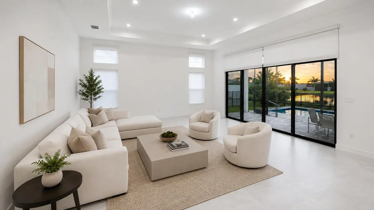 Coffered Ceiling at 9674 Spruce Woods Drive, Boynton Beach