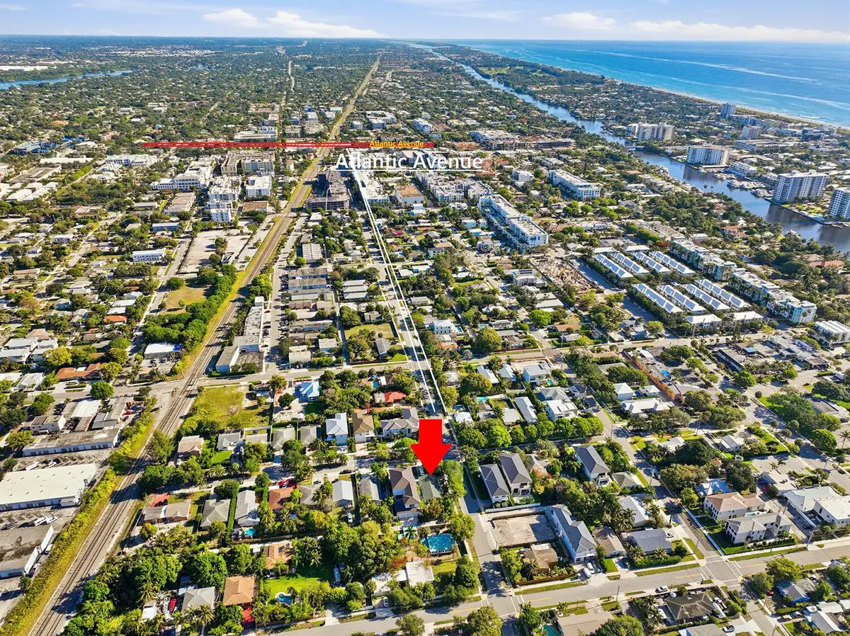 aerial Atlantic Ave. at 502 SE 3rd Avenue, Delray Beach