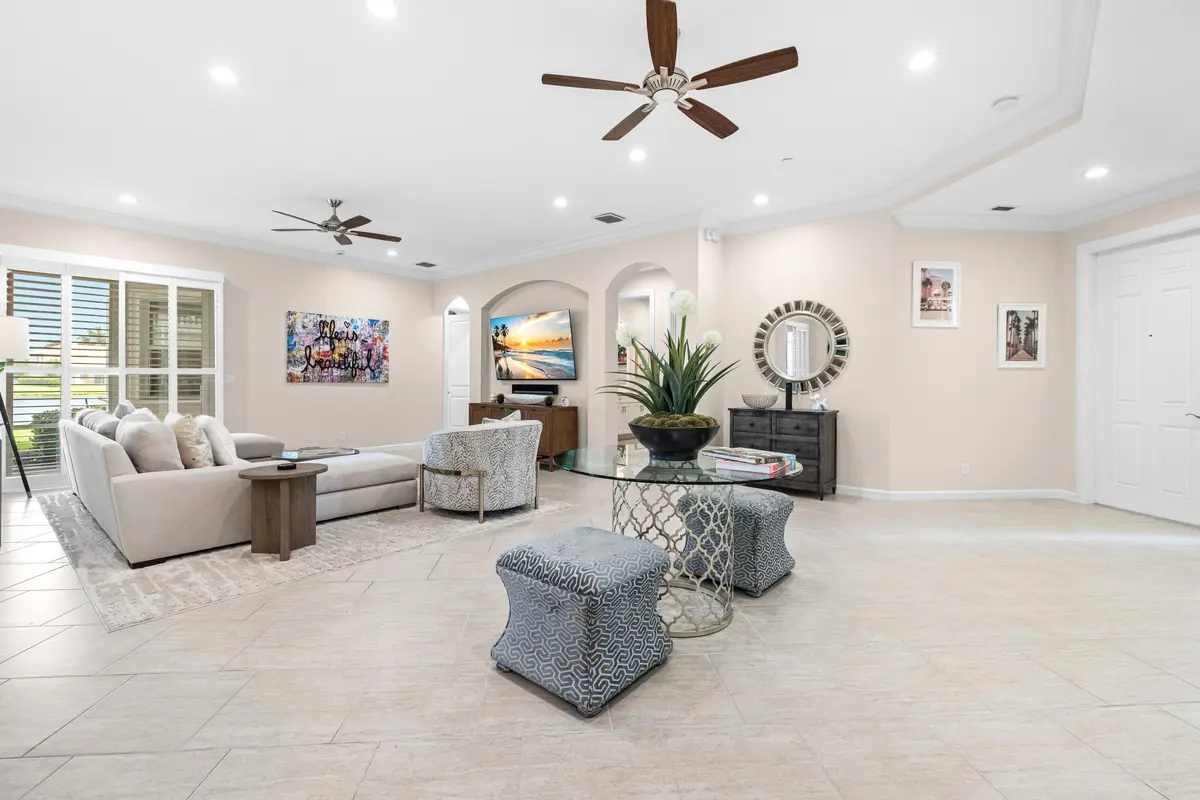 Living room at 111 Tresana Boulevard 27, Jupiter