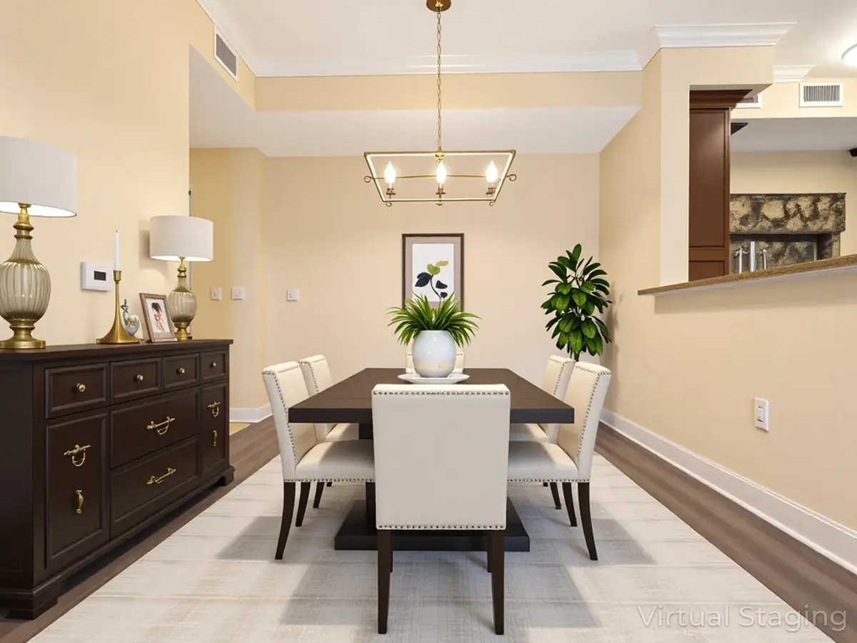Dining Staged at 1690 Renaissance Commons Boulevard 1412, Boynton Beach