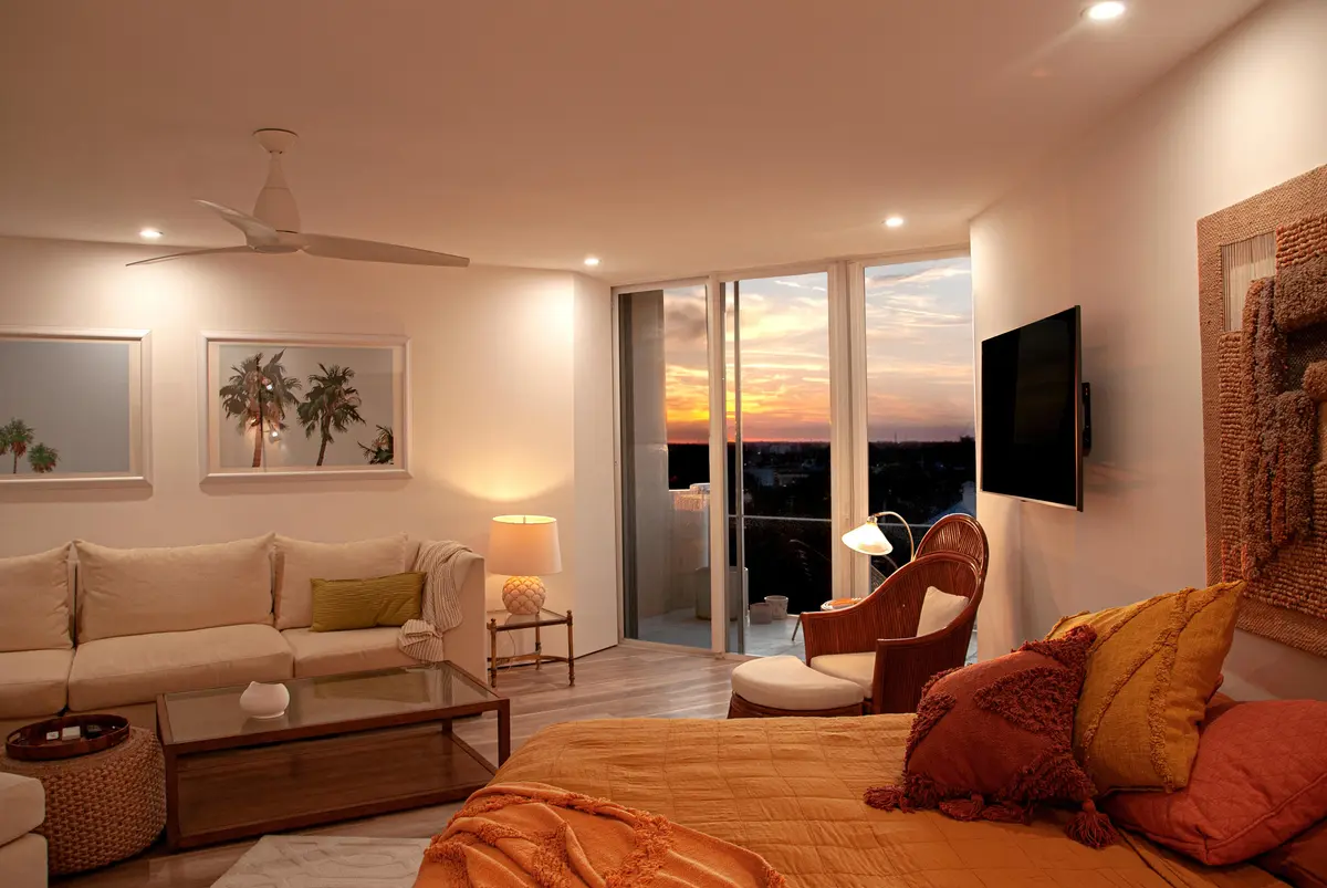 sunset at 2800 N Flagler Drive 1013, West Palm Beach