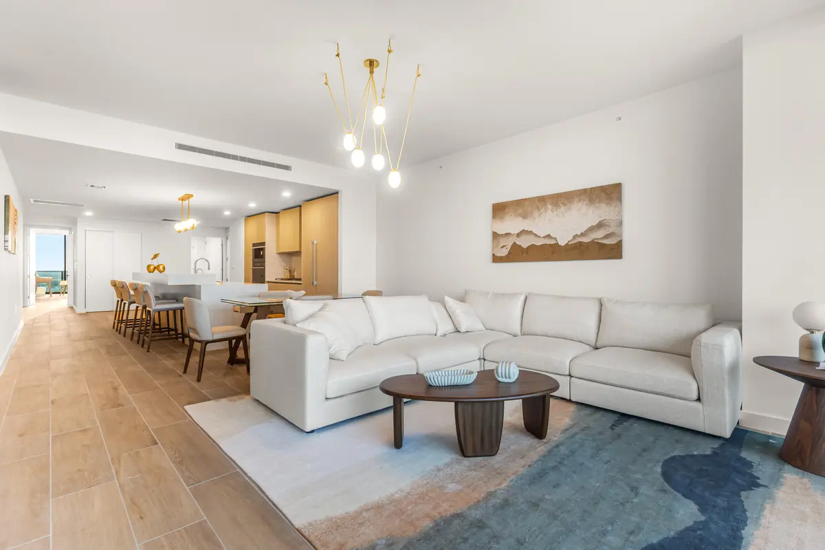 Large Open Living Space at 900 N Ocean Boulevard 1904, Pompano Beach