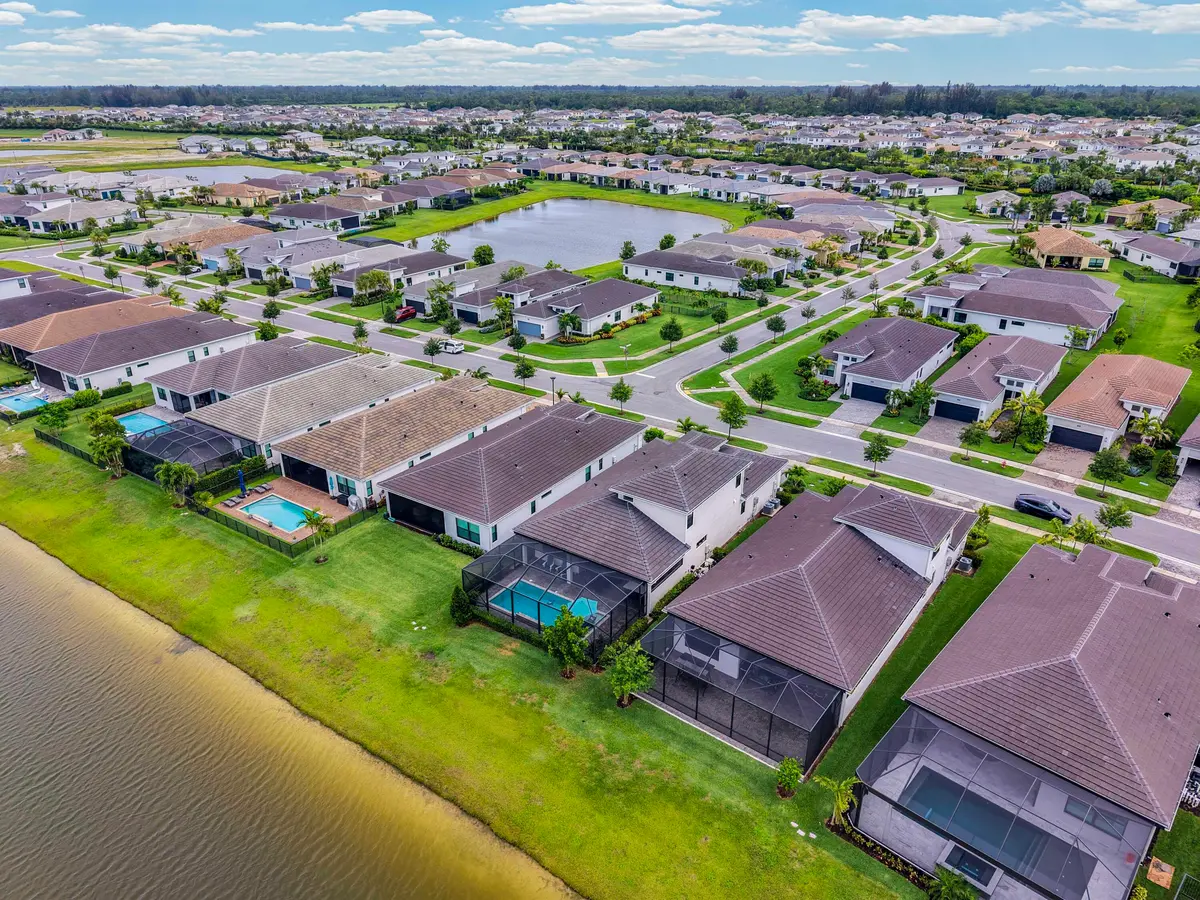 Back Drone View of Home at 15829 Key Biscayne Lane, Westlake