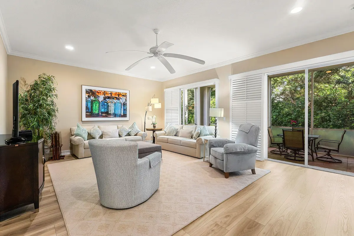 Family Room at 101 Palm Bay Circle A, Palm Beach Gardens