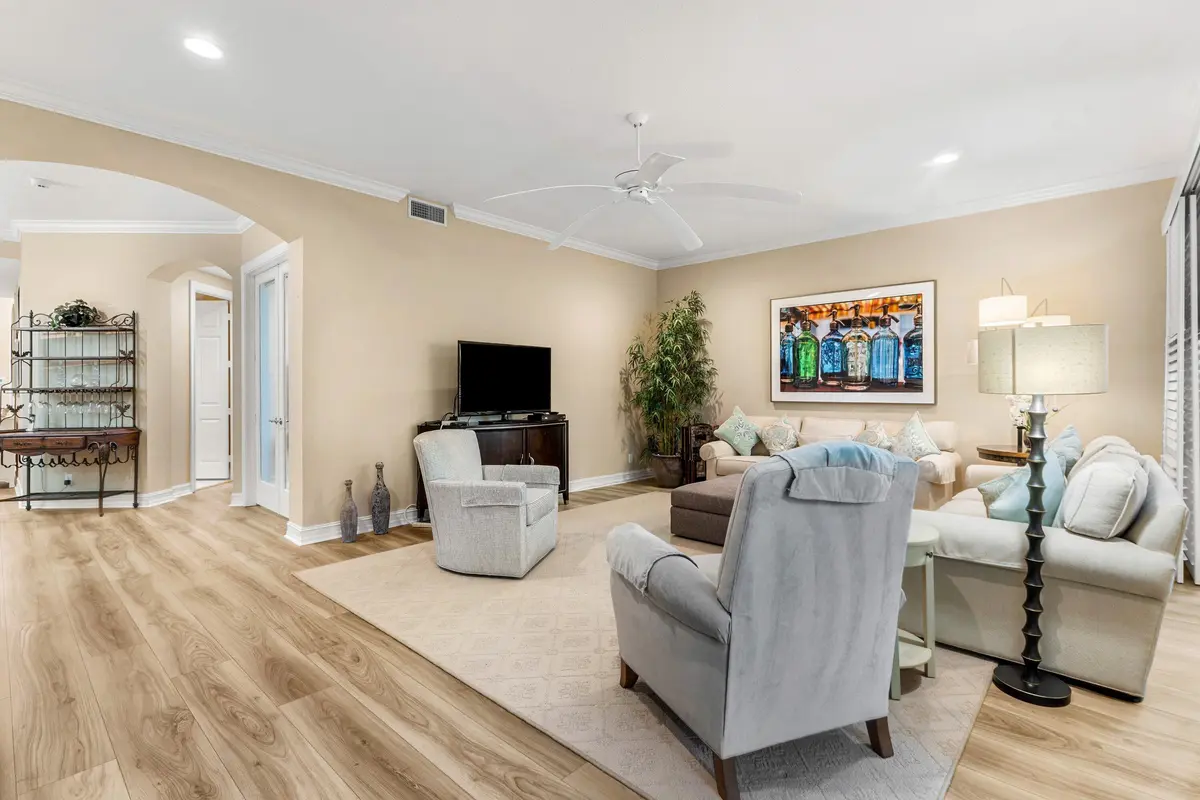 Family Room at 101 Palm Bay Circle A, Palm Beach Gardens