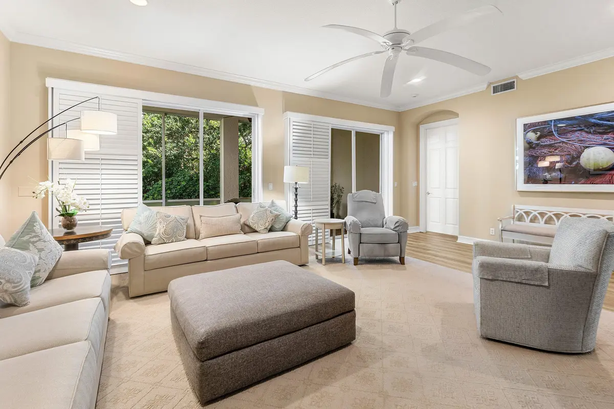 Family Room at 101 Palm Bay Circle A, Palm Beach Gardens