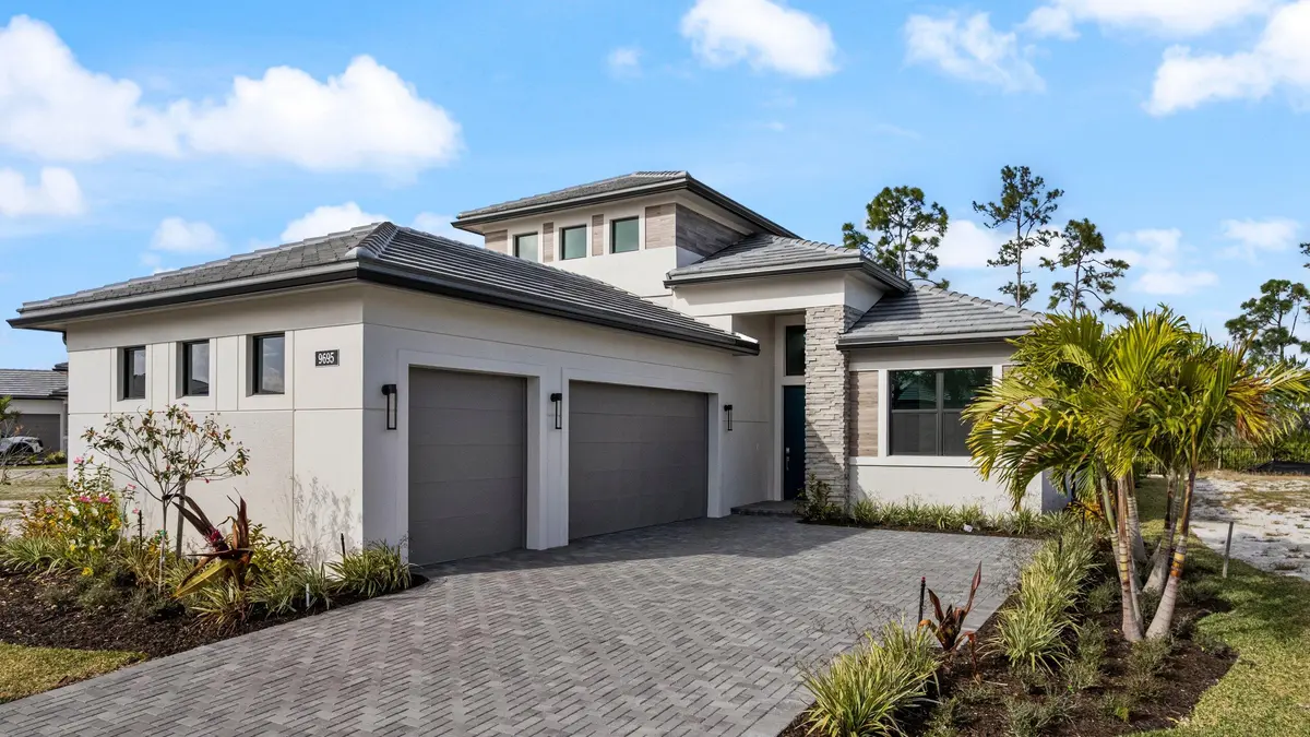 Front Exterior at 9695 St Germain Drive, Palm Beach Gardens