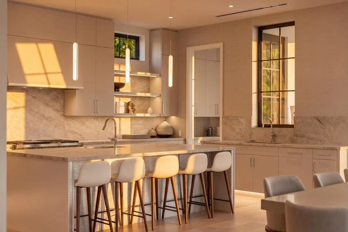 KITCHEN TWILIGHT at 210 Cortez Road, West Palm Beach