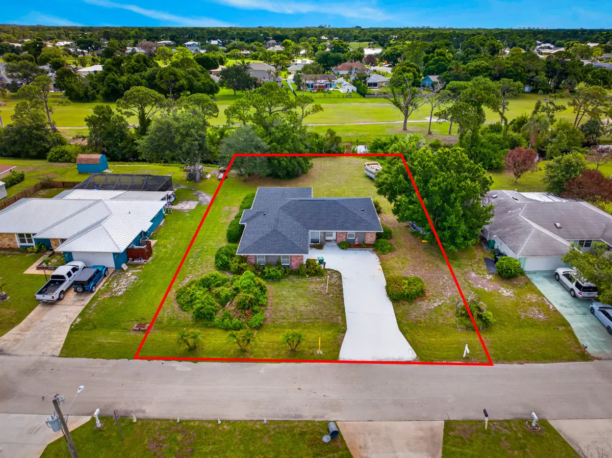 Aerial at 5110 Eagle Drive, Fort Pierce