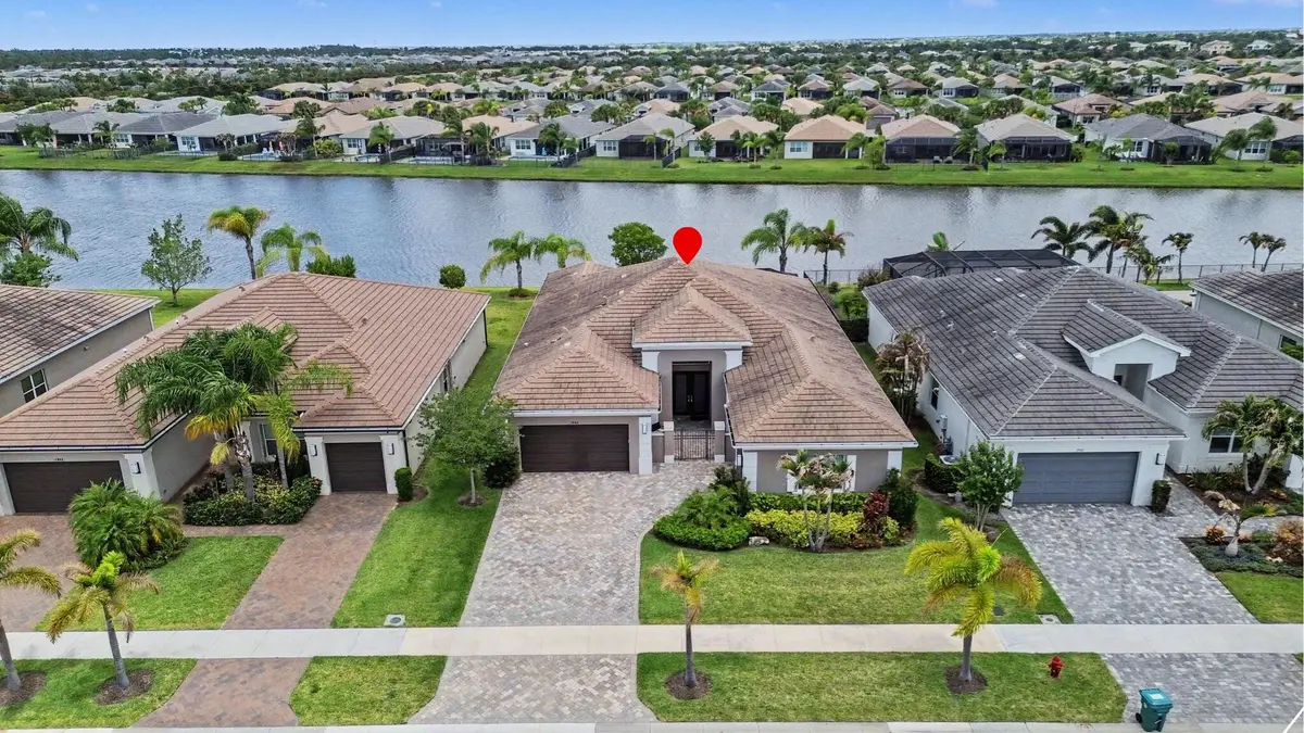Aerial Front at 11904 SW Sailfish Isles Way, Port St. Lucie