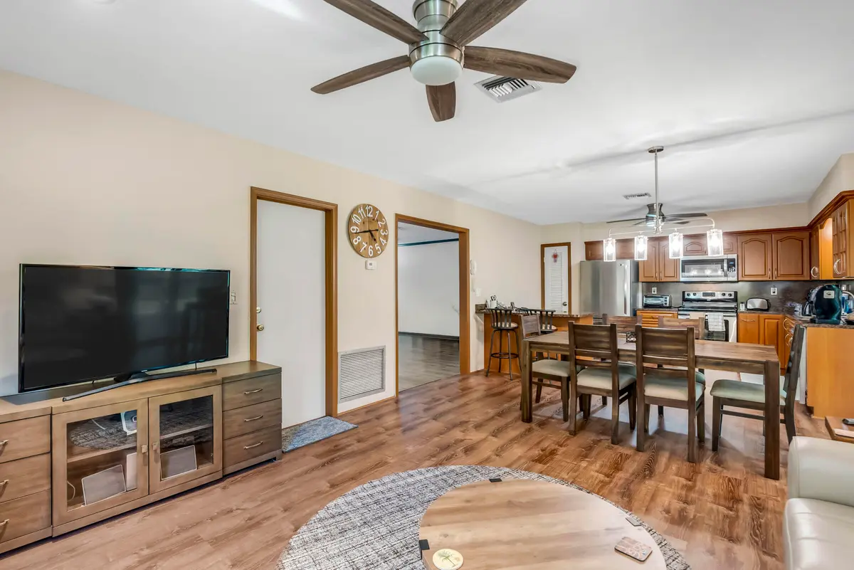 Open concept kitchen and fmaily room at 6270 Sherman Street, Hollywood