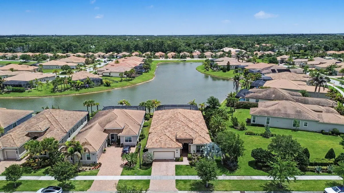 Aerial Front at 21833 SW Tivolo Way, Port St. Lucie