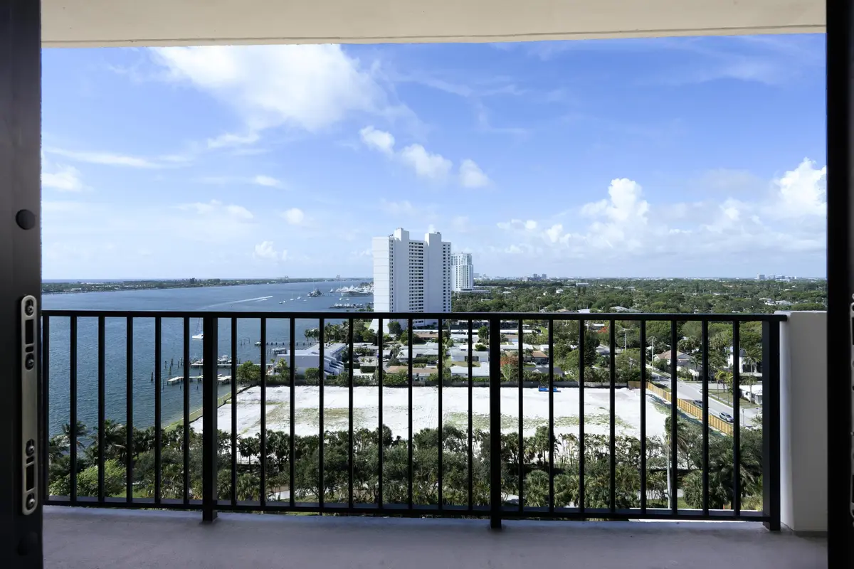 Balcony view South at 5600 N Flagler Drive 1605, West Palm Beach