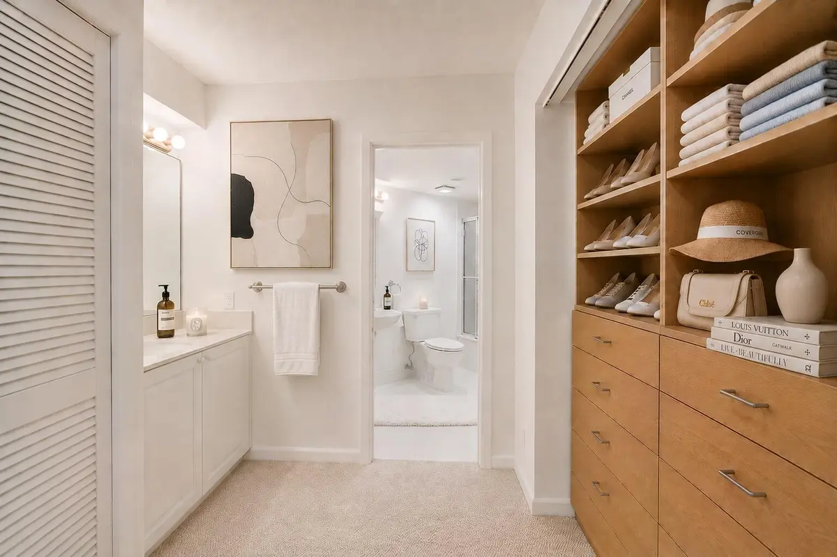 Master Bathroom & Closet** at 2575 S Ocean Boulevard 208s, Highland Beach