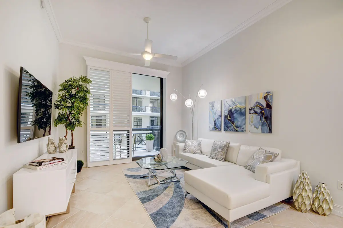 Living Room at 701 S Olive Avenue 1506, West Palm Beach