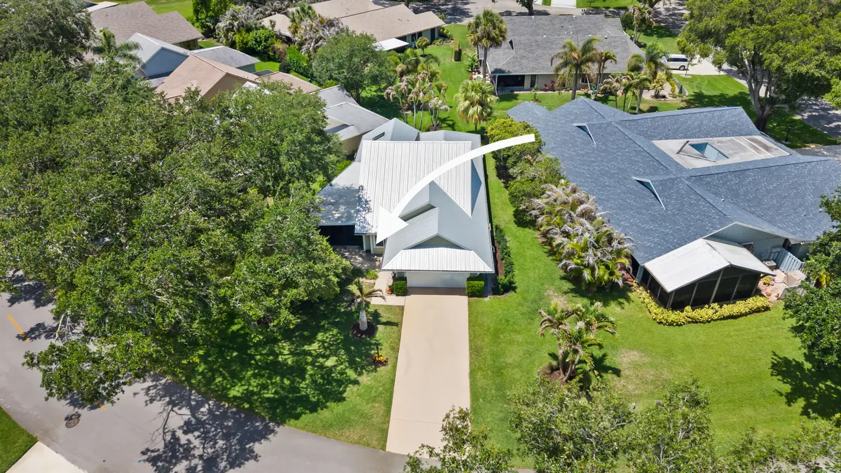 Aeirial View at 12942 SE Crooked Stick Lane, Hobe Sound