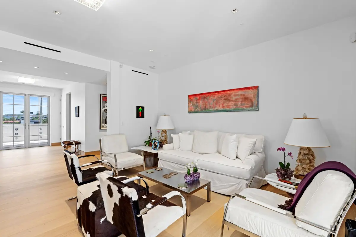 Sitting Area Living Area at 247 Worth Avenue Penthouse, Palm Beach