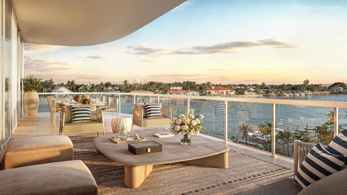 Residence D Balcony at 2200 Pga Boulevard 205, Palm Beach Gardens