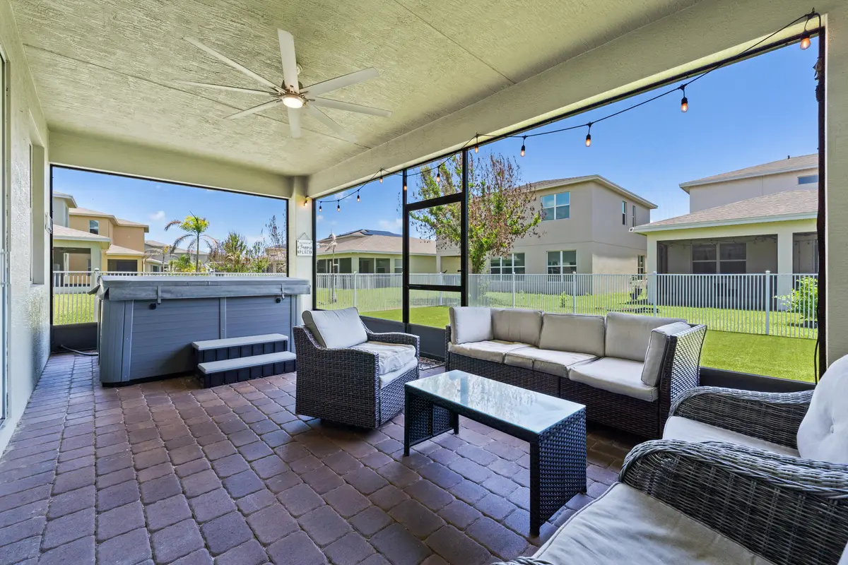 SPA - SCREENED COVERED PATIO at 1600 NW Vivanco Street, Port St. Lucie