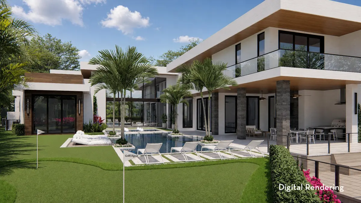 Rear Exterior - Digital Rendering at 404 Mariner Drive, Jupiter