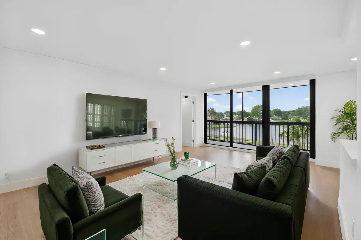Staged Living Room (2) at 1732 Bridgewood Drive, Boca Raton