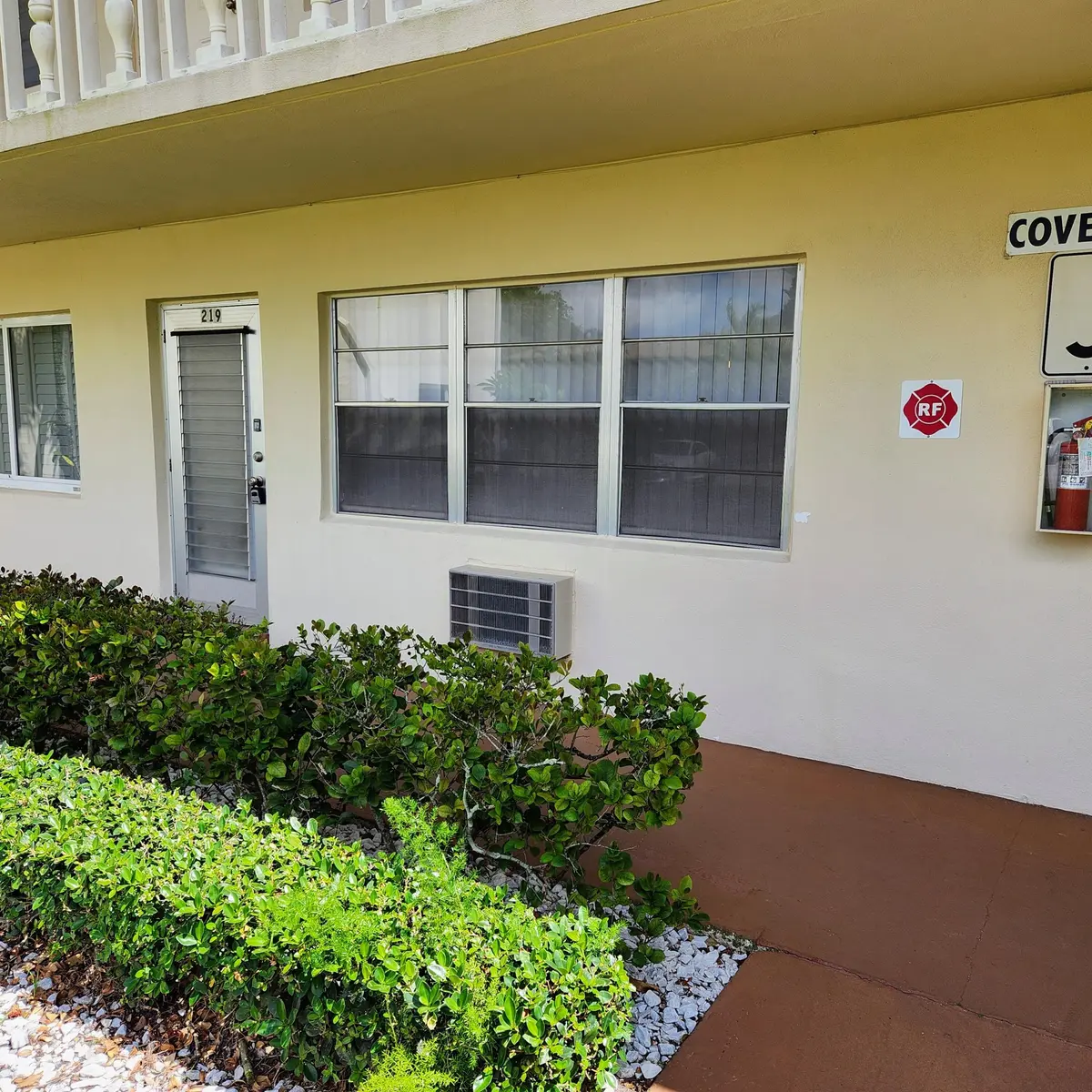 Unit Entrance at 219 Coventry J, West Palm Beach