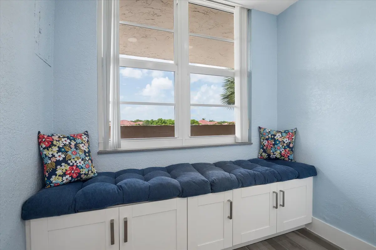 Custom Storage Bench in Kitchen at 250 Jacaranda Drive 408, Plantation