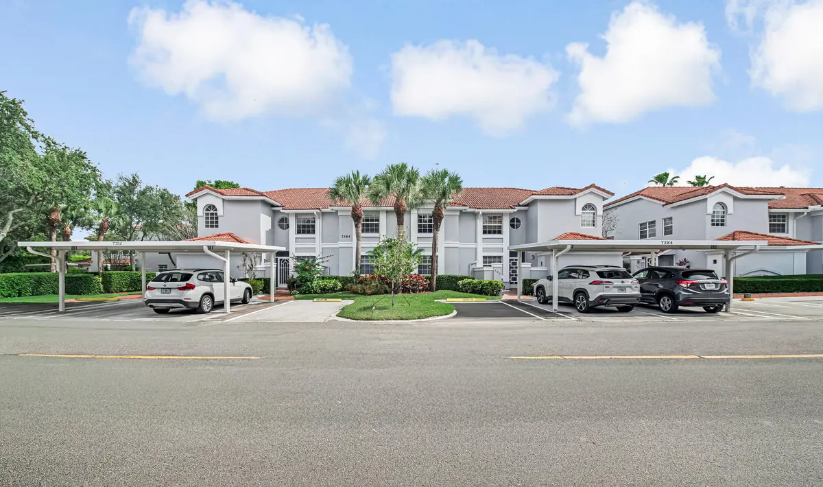 Exterior Front at 7384 Lake Meadow Way 201, Boynton Beach